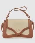 Borsa a spalla camel                           Verde