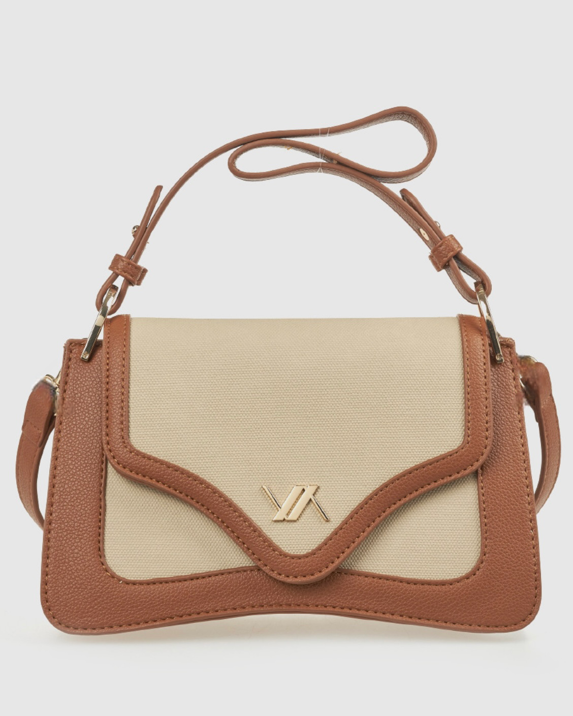 Borsa a spalla camel                           Verde