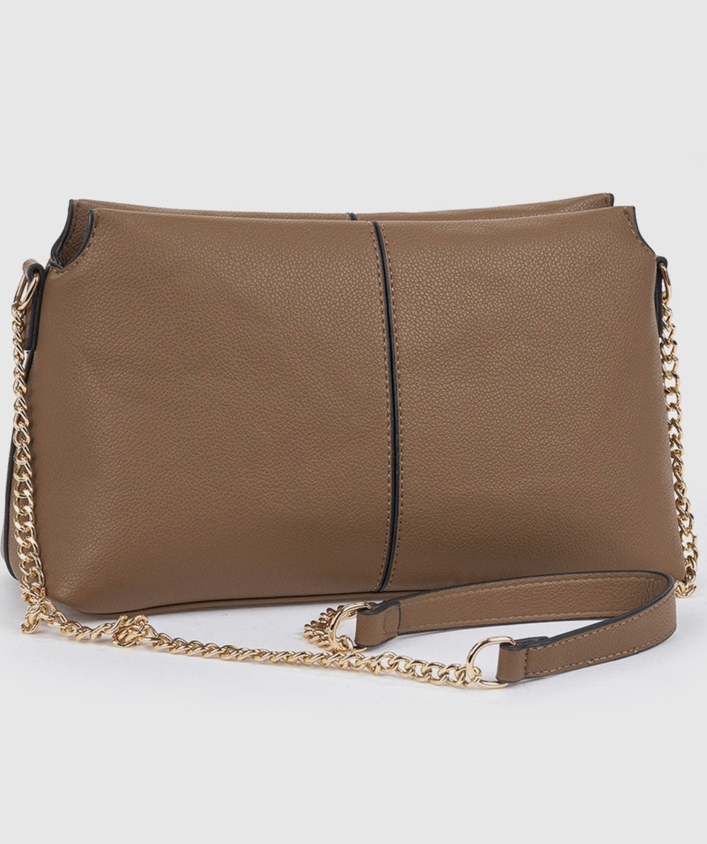 Borsa a tracolla taupe                         Verde