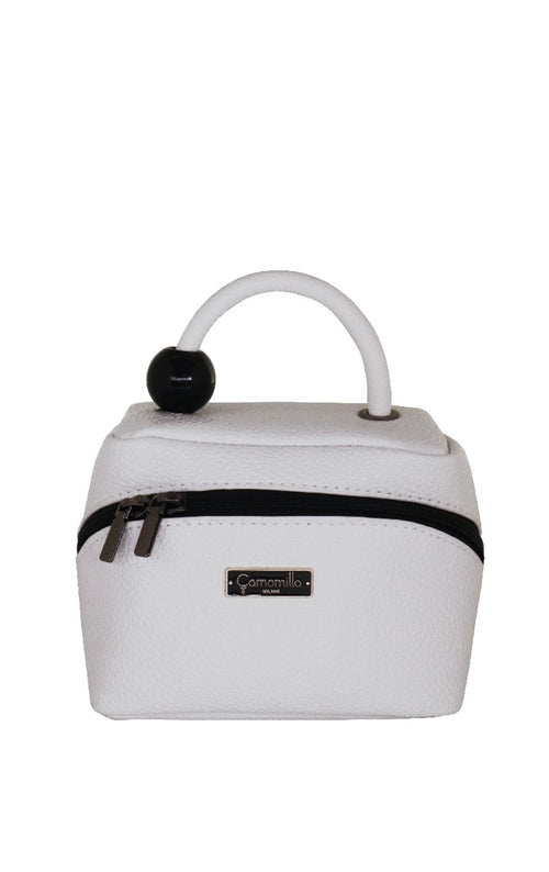 BEAUTY BAG SQUARE S BEAUTY ATMO-SPHERE BIANCO                     Camomilla Milano