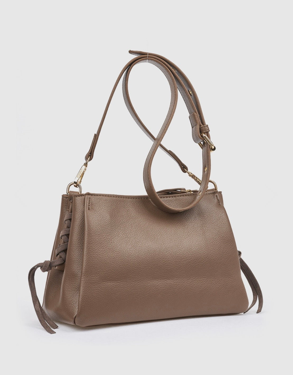 Borsa a tracolla taupe                        Verde