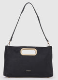 Borsa a mano con tracolla black        Verde