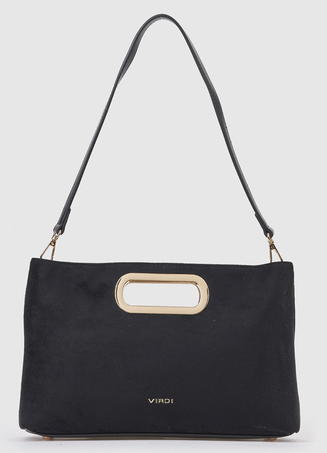 Borsa a mano con tracolla black        Verde