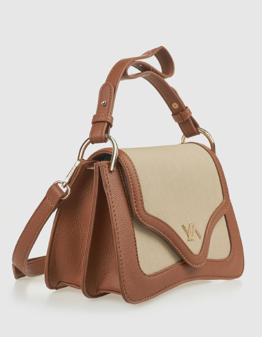 Borsa a spalla camel                           Verde