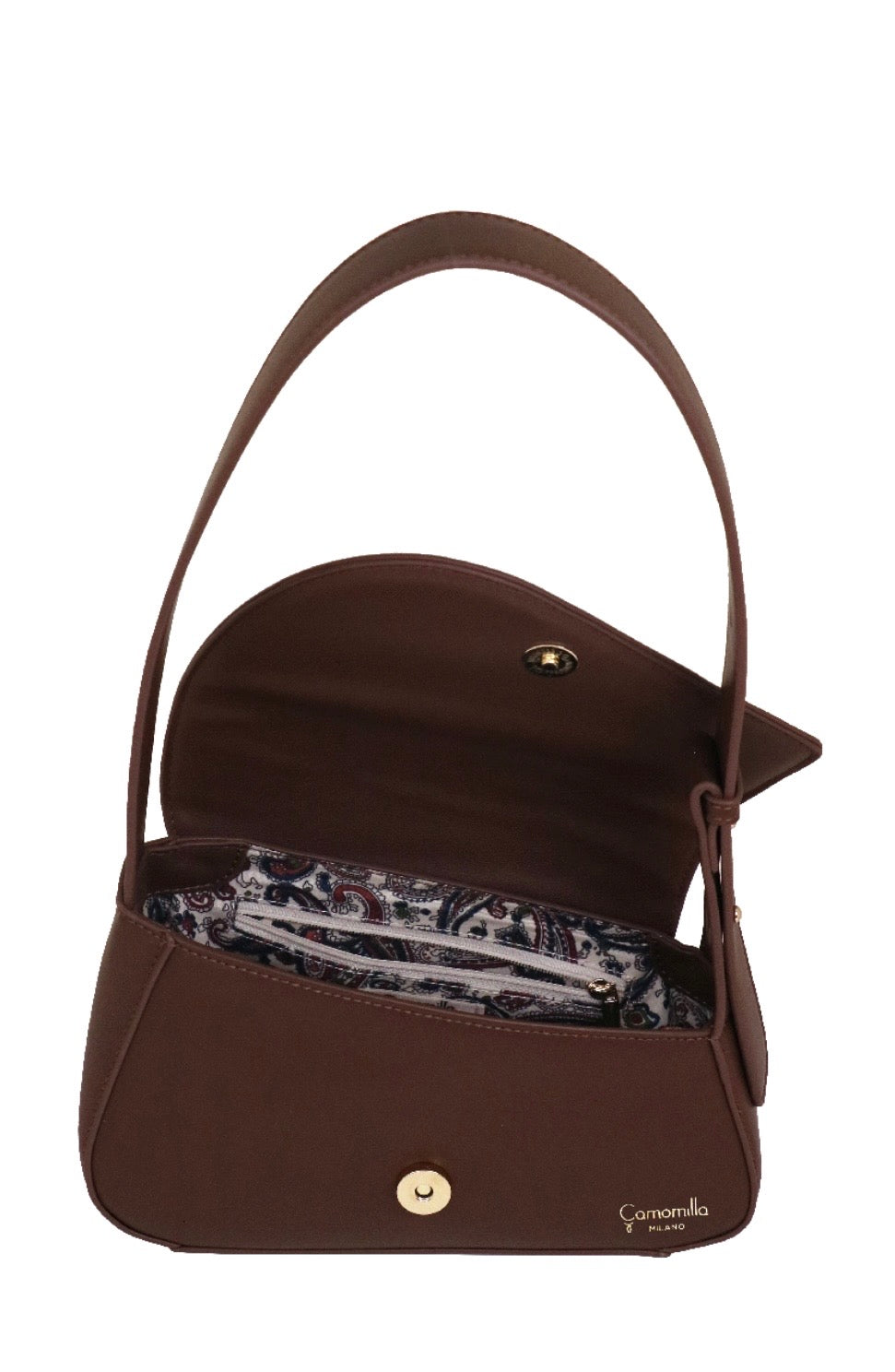 BORSA A SPALLA S LITTLE ICONS MARRONE                                           Camomilla Milano