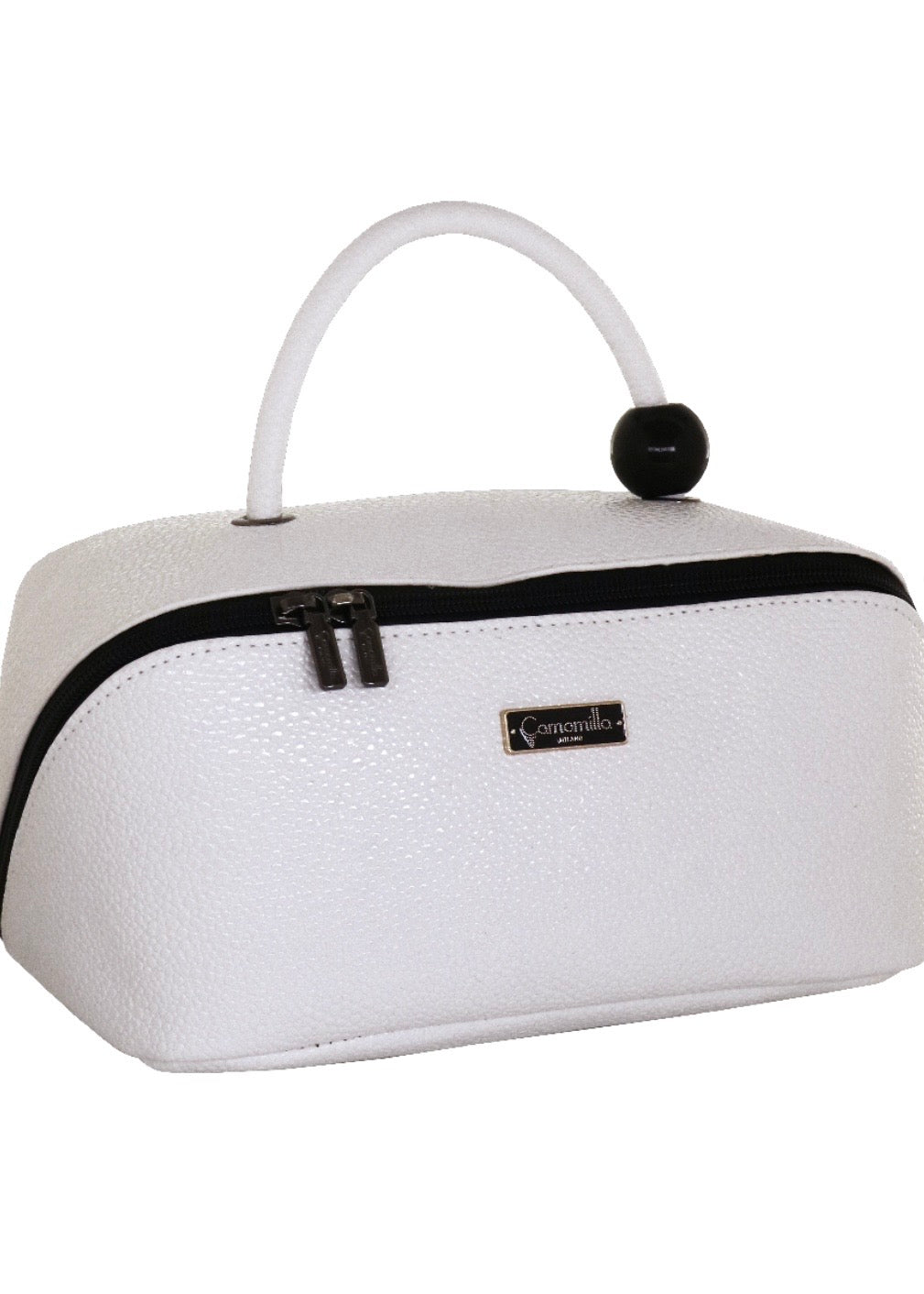 BEAUTY BAG SQUARE M BEAUTY ATMO-SPHERE BIANCO                     Camomilla Milano