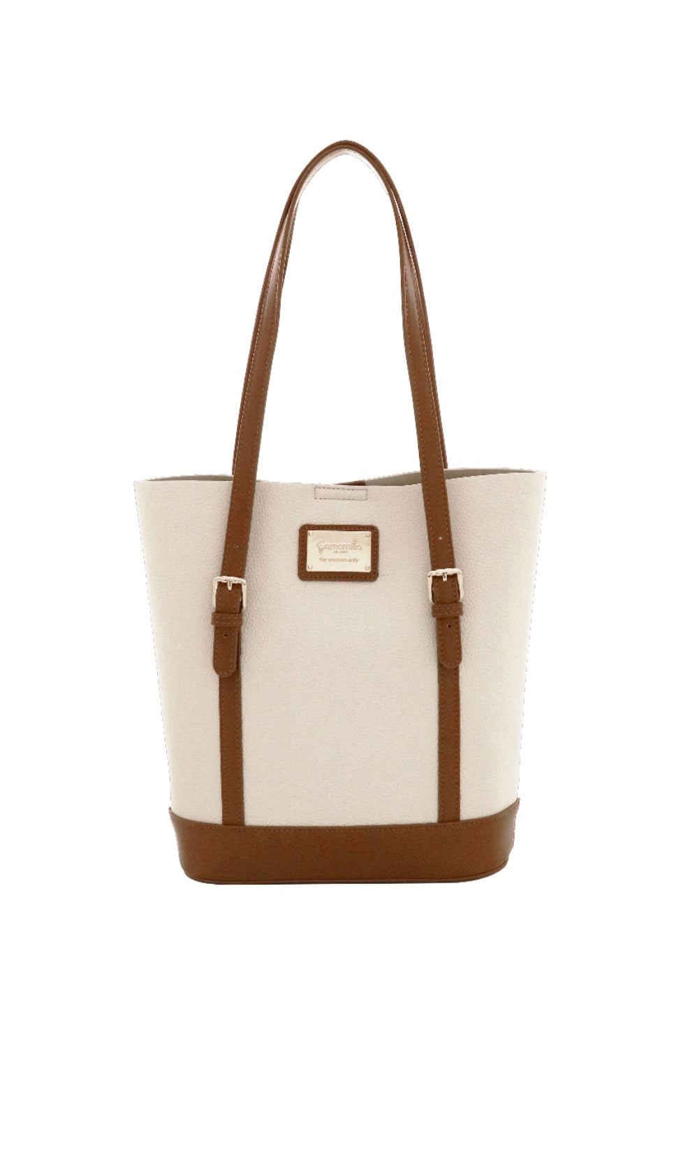 BORSA SPALLA TOFFEE BIANCO          Camomilla milano