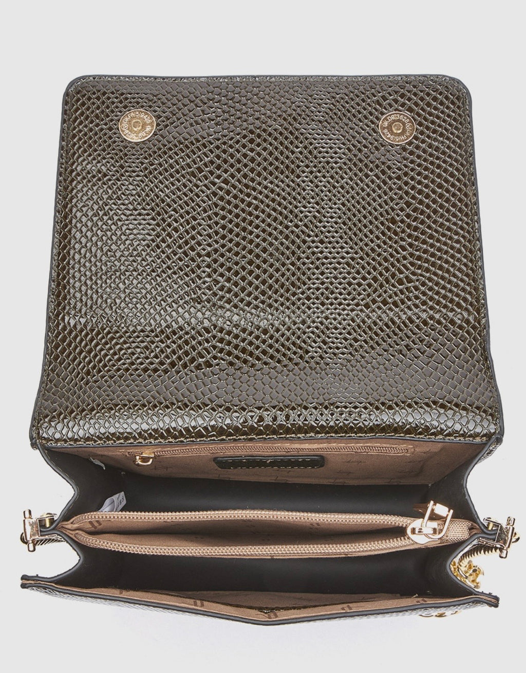 Borsa a tracolla khaki                          Verde