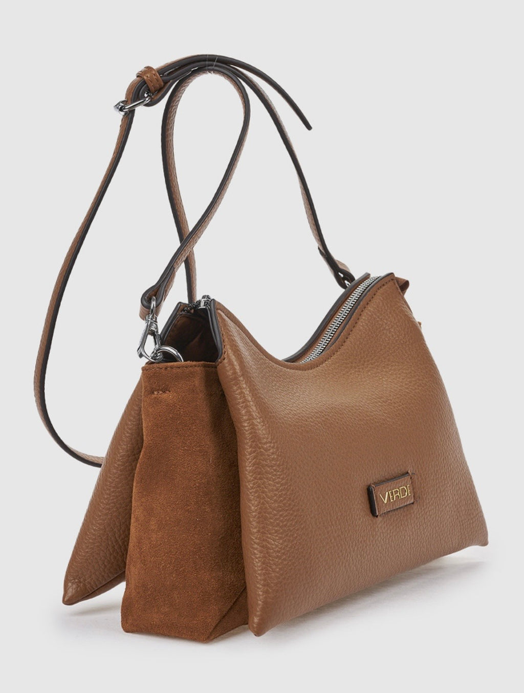 Borsa a tracolla camel                        Verde