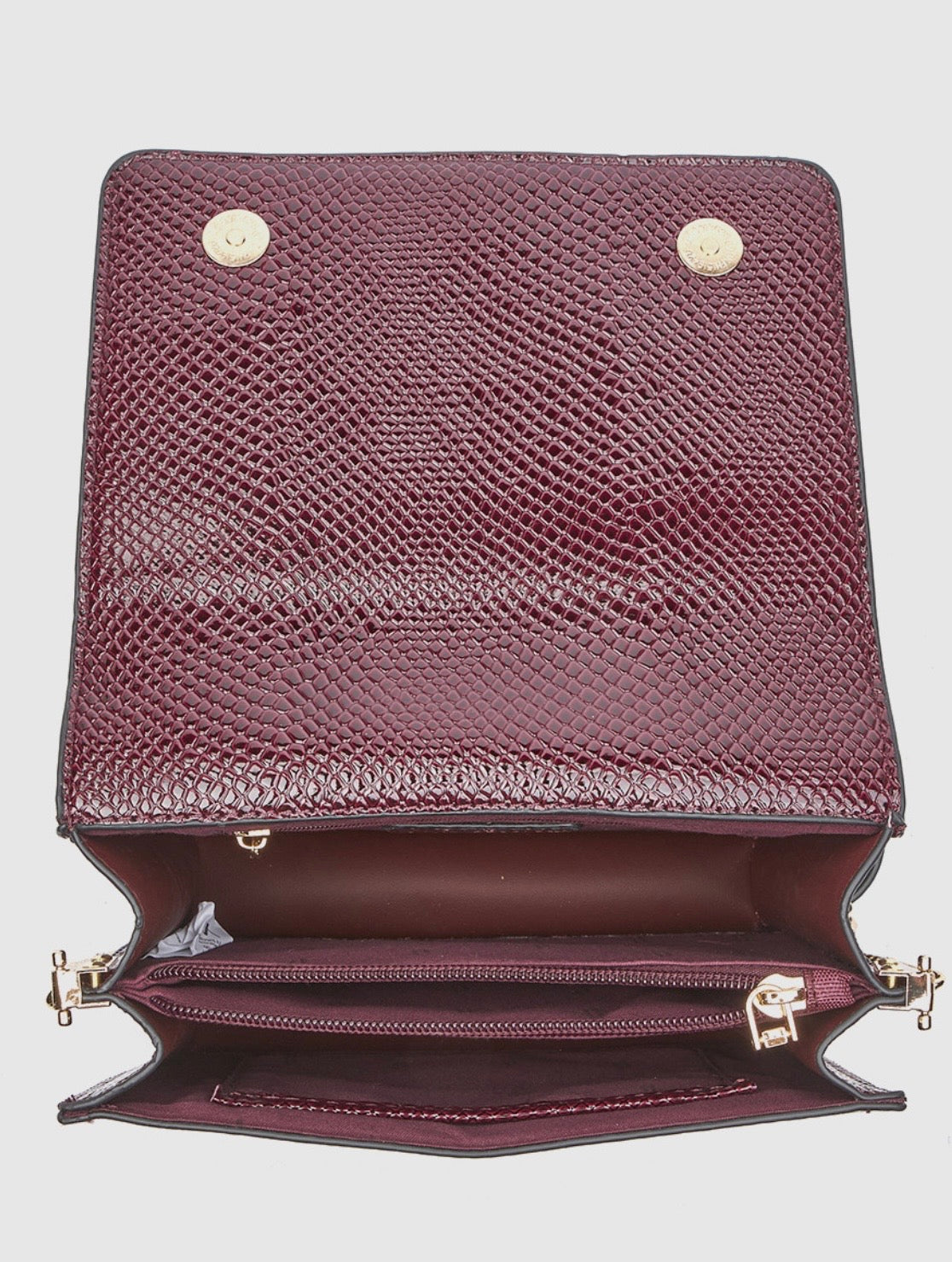 Borsa a tracolla bordeaux                   Verde