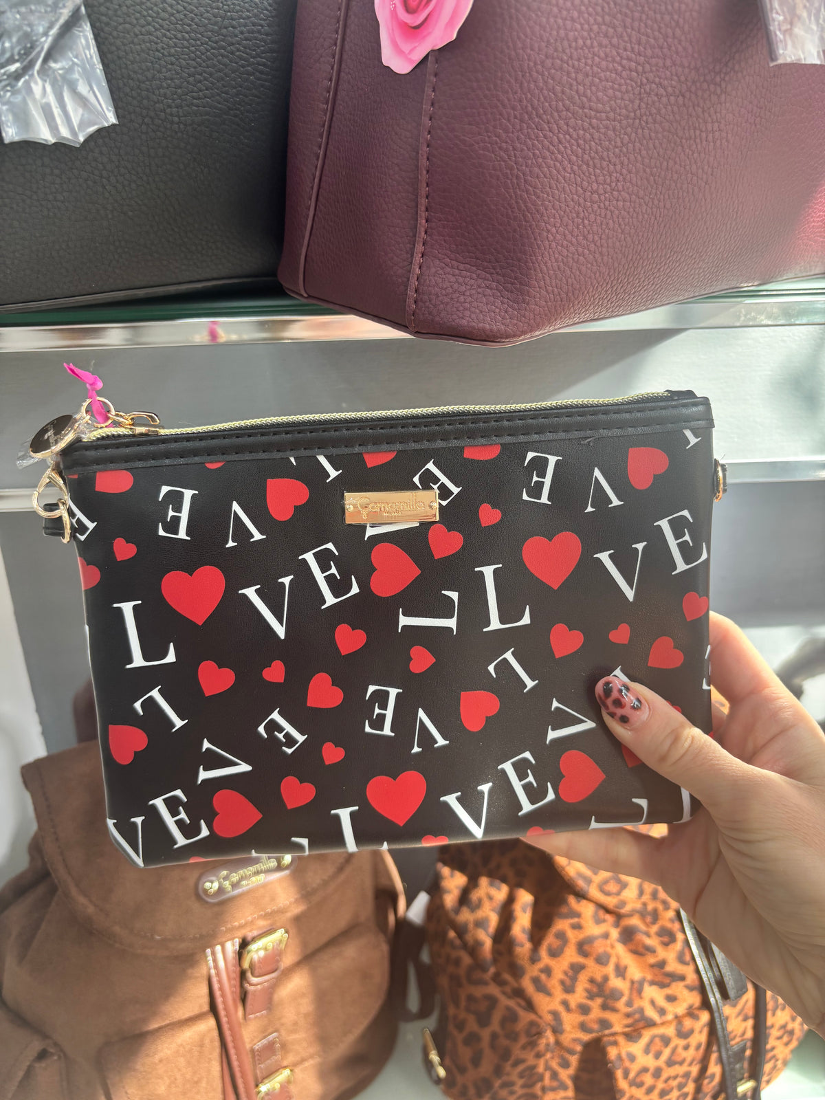 TRACOLLA ERI PICCOLA LOVE NERA                                                    Camomilla Milano