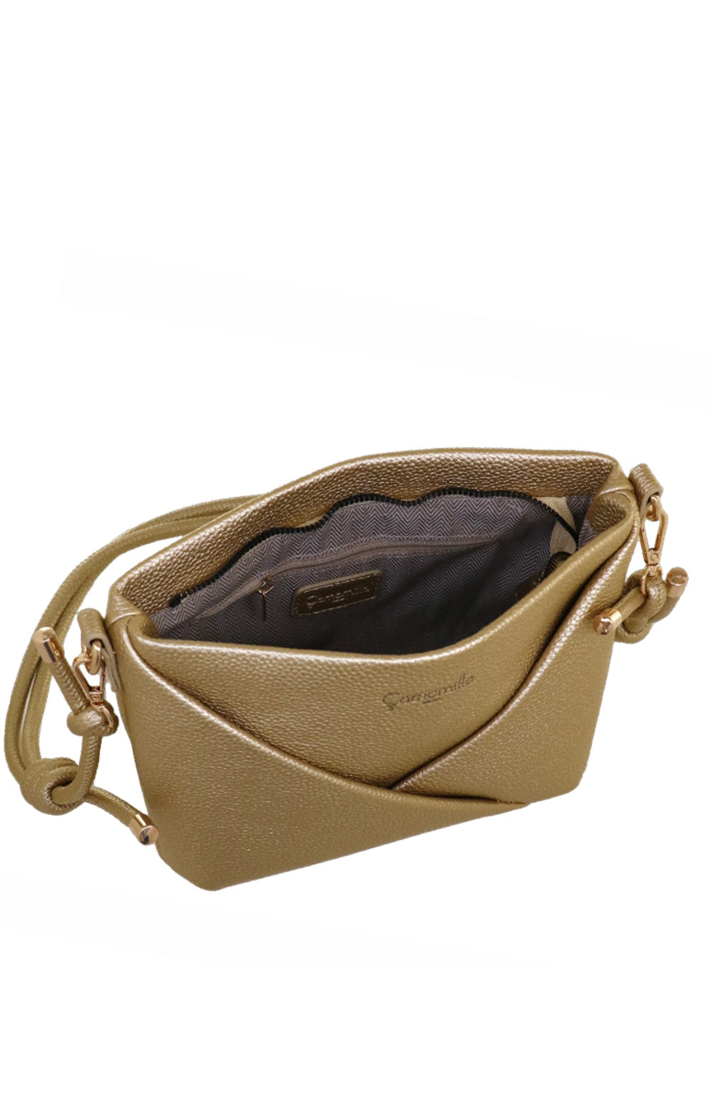 BORSA TRACOLLA GLASSE ORO SC/P                                                   Camomilla milano