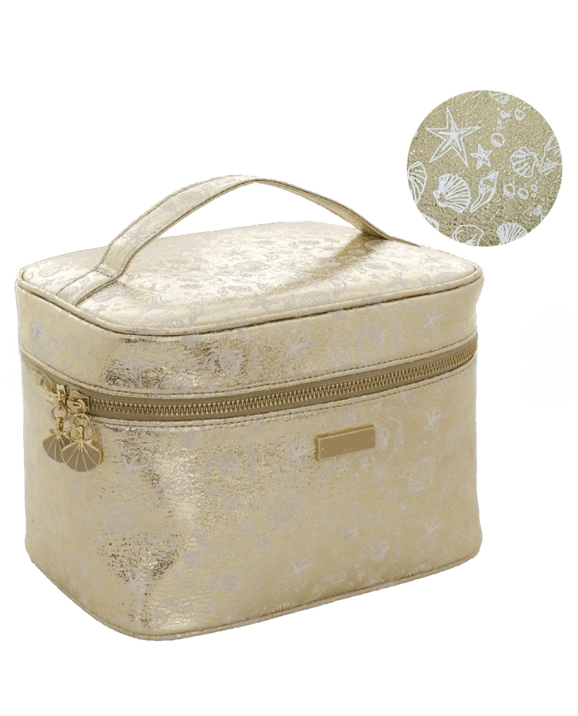 BEAUTY CASE M SHELL SHINE ORO                                                      Camomilla milano