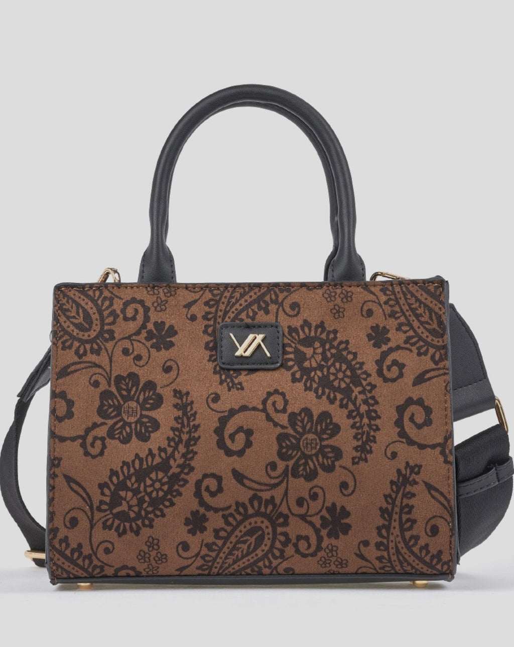 Borsa a mano con tracolla brown      Verde