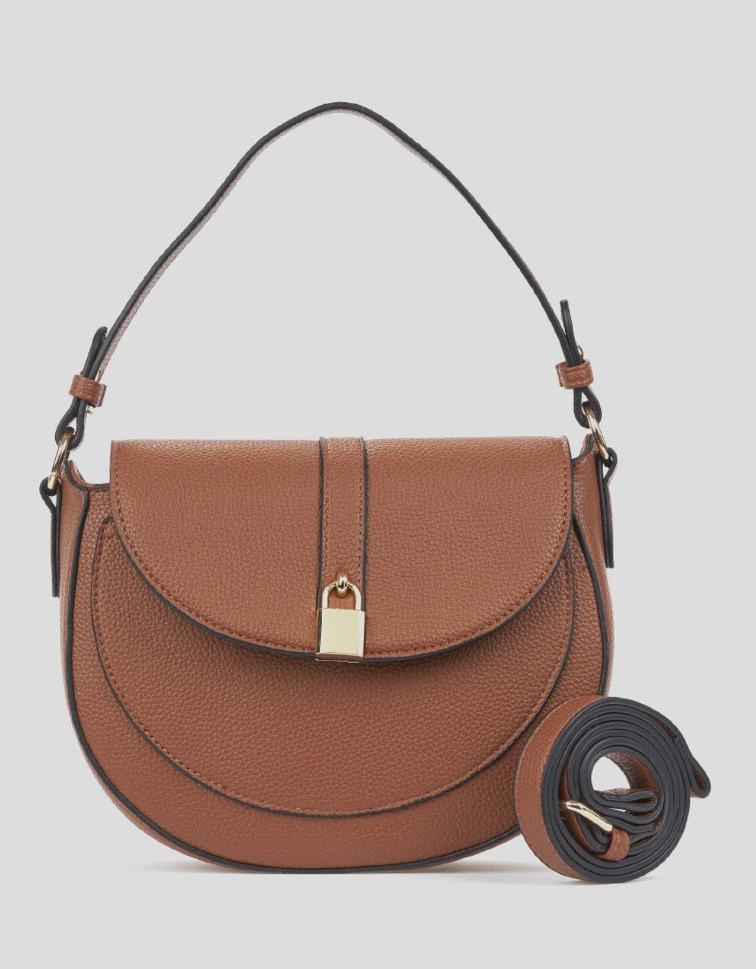 Borsa a spalla camel                           Verde