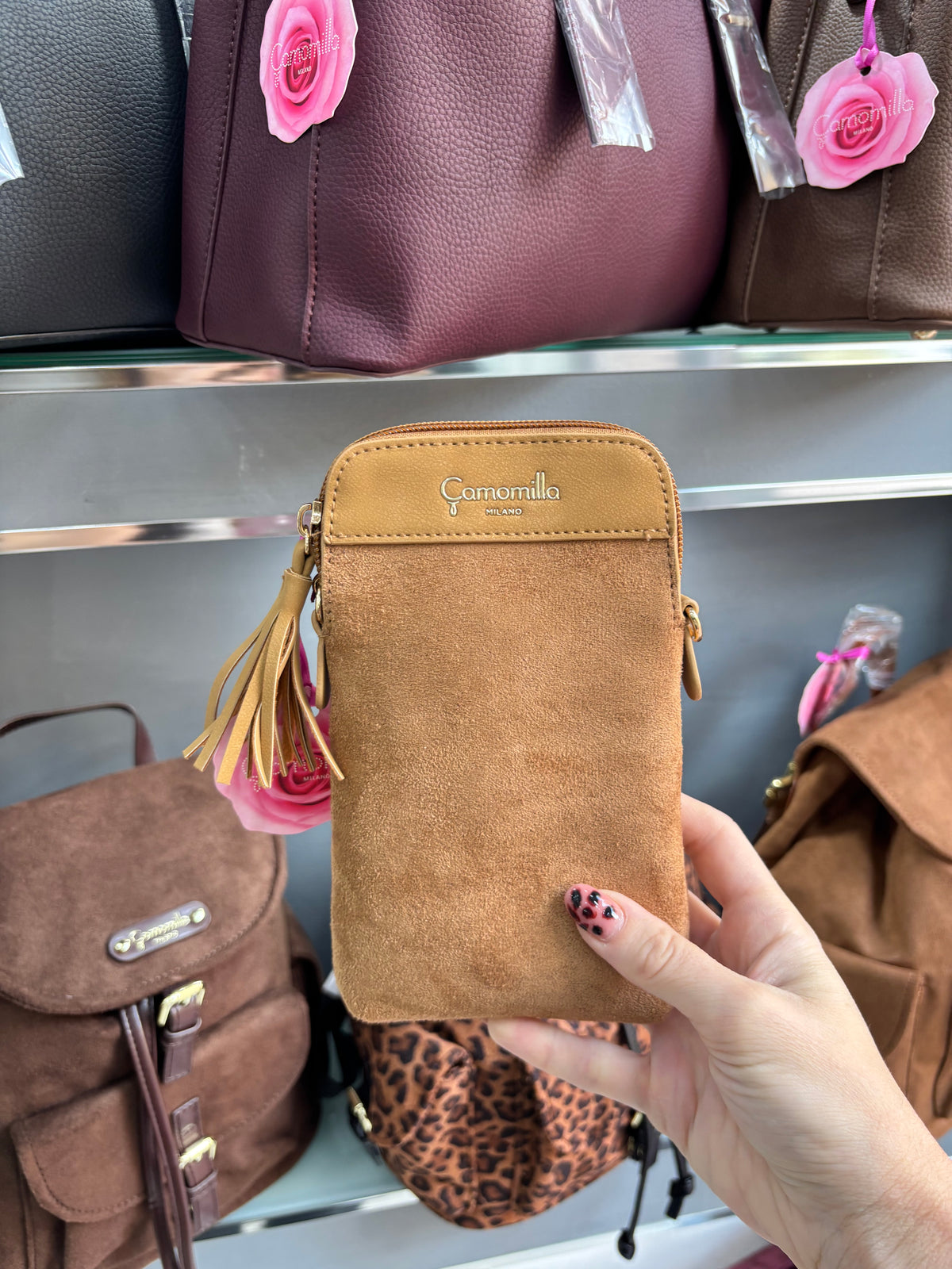 PORTACELLULARE SMALL BEIGE                   Camomilla Milano