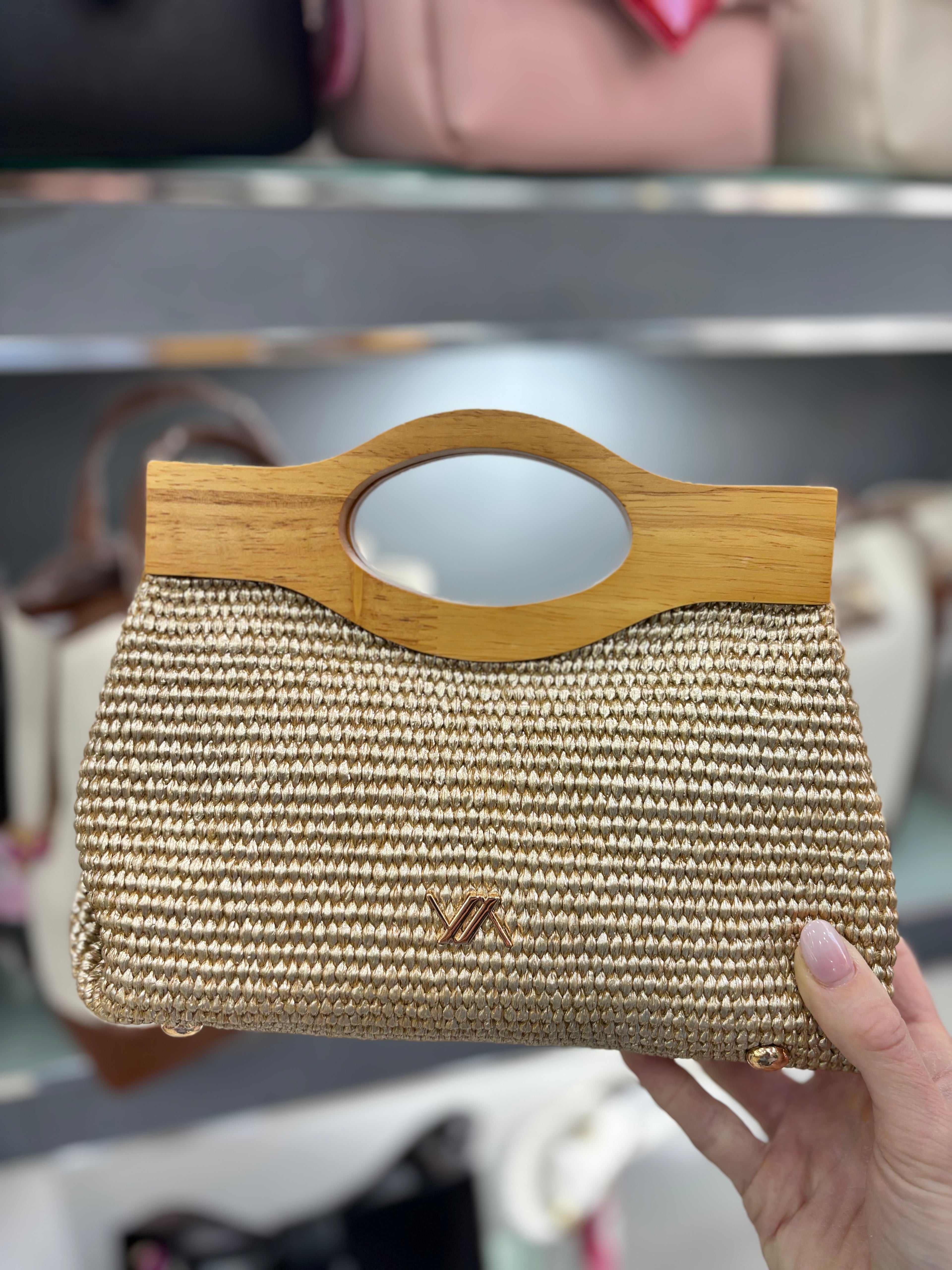 Borsa da sera gold                             Verde