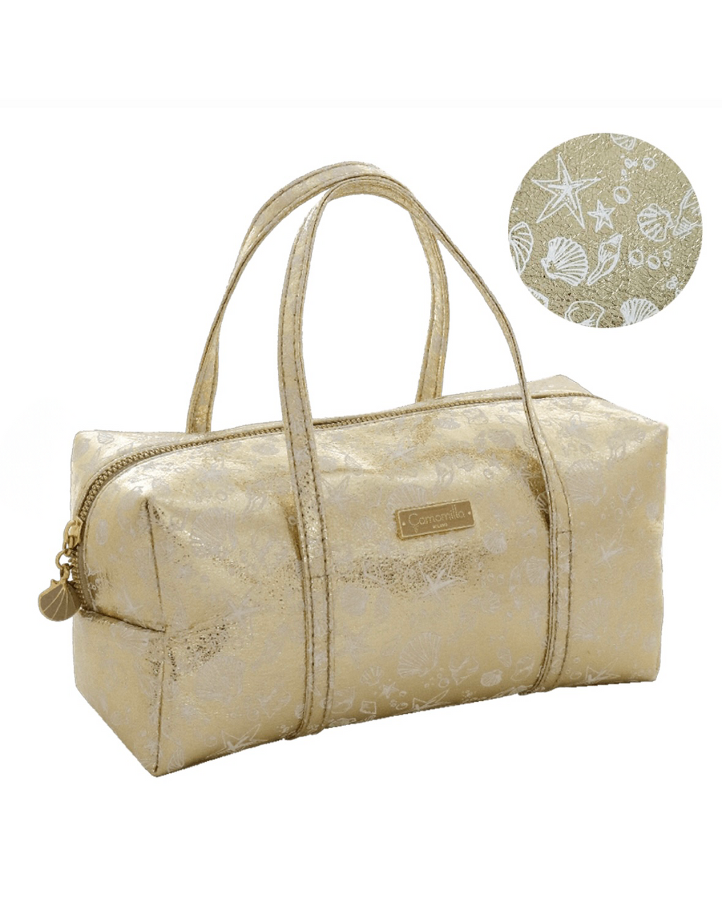NECESSAIRE L CON MANICI SHELL SHINE ORO                             Camomilla milano