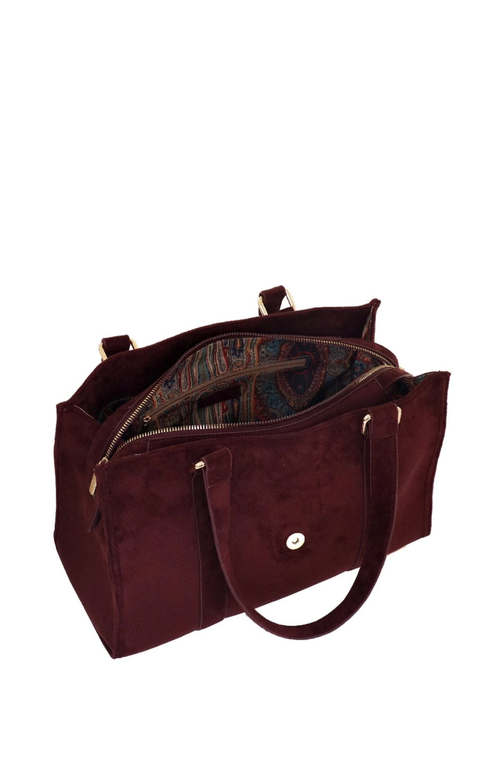 BORSA TOTE M SOFT HONEY BURGUNDY                                          Camomilla Milano