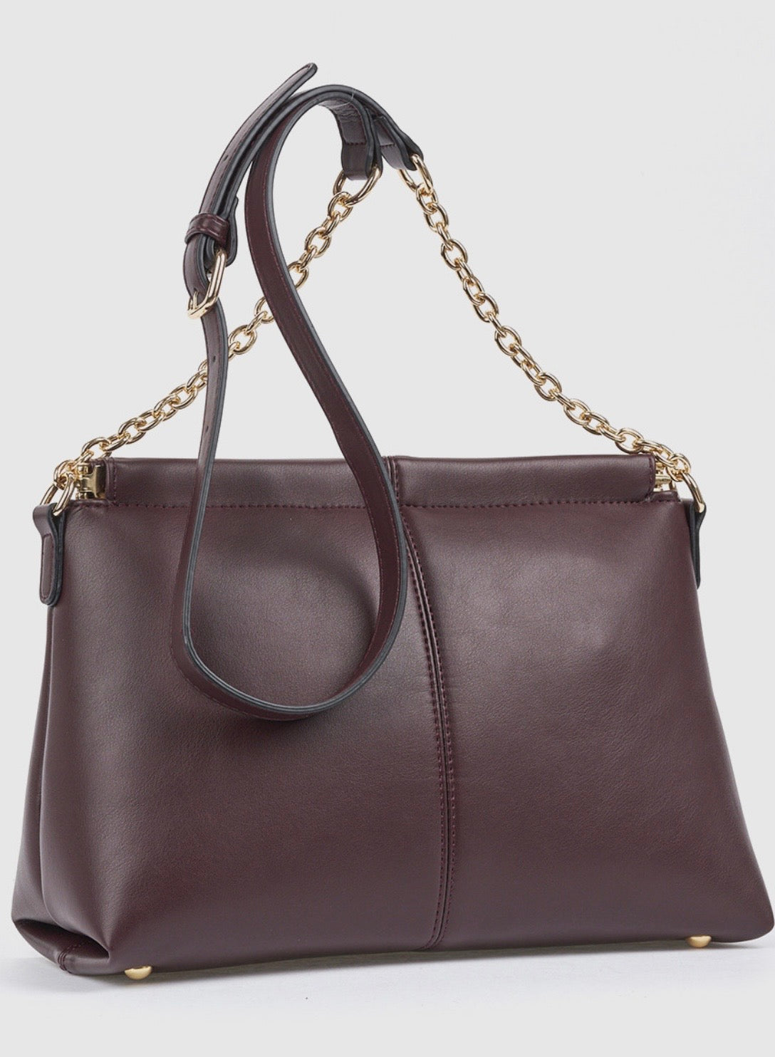 Borsa a tracolla bordeaux                   Verde