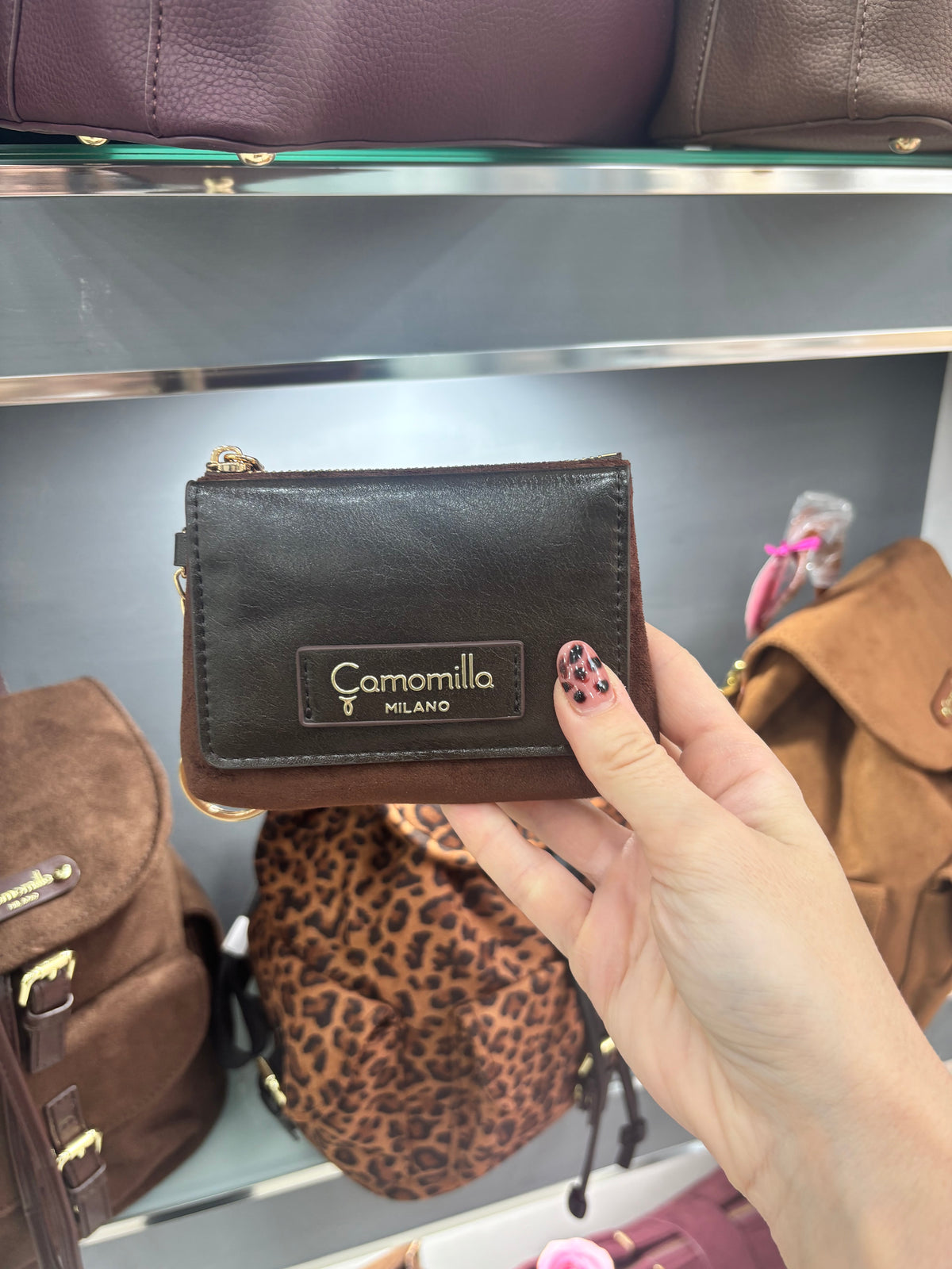PORTACARTE/MONETE MARRONE  Camomilla Milano