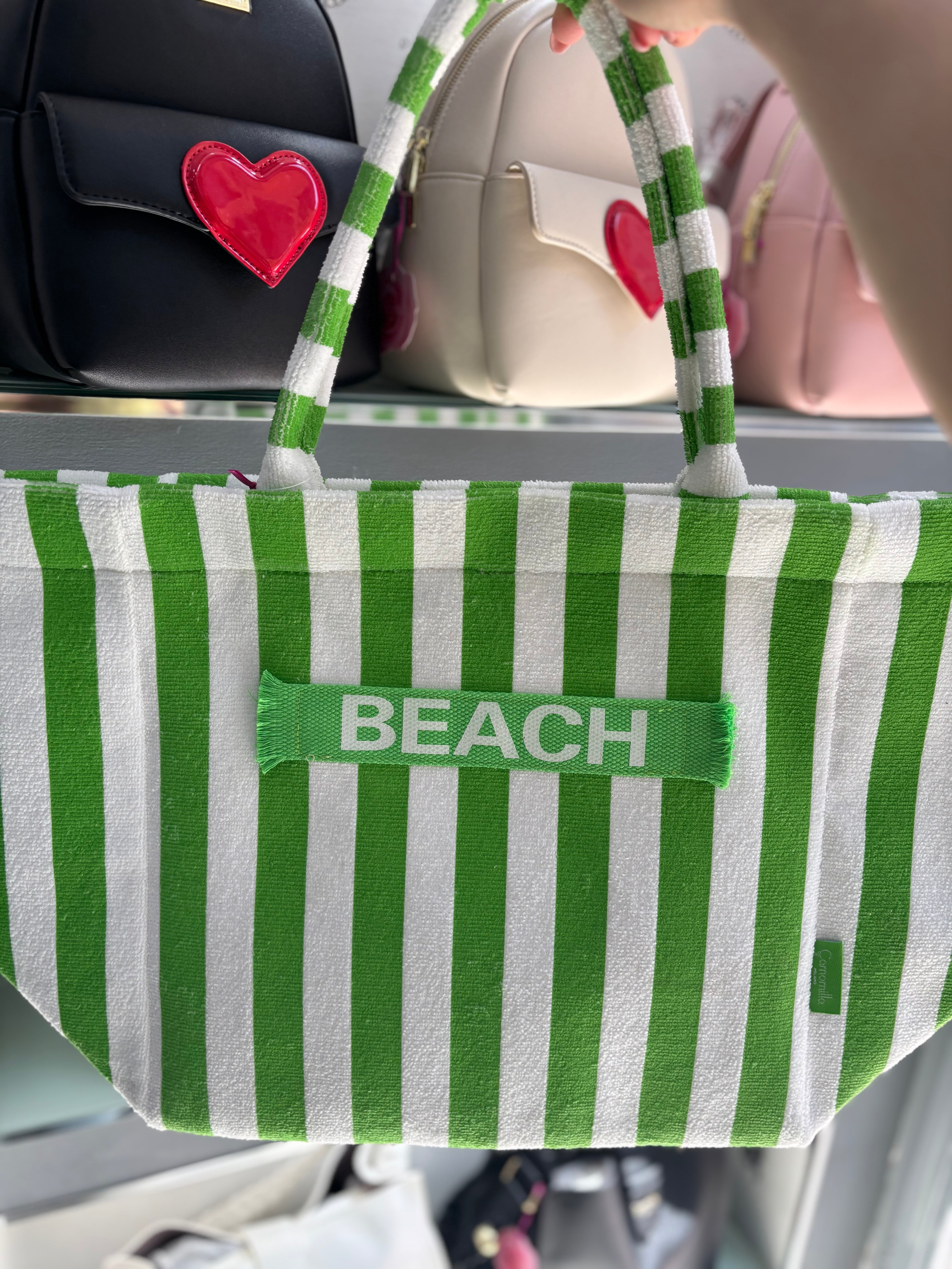 BORSA MARE L SPUGNA RIGA VERDE                                                  Camomilla milano