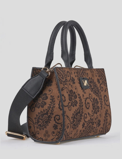 Borsa a mano con tracolla brown      Verde