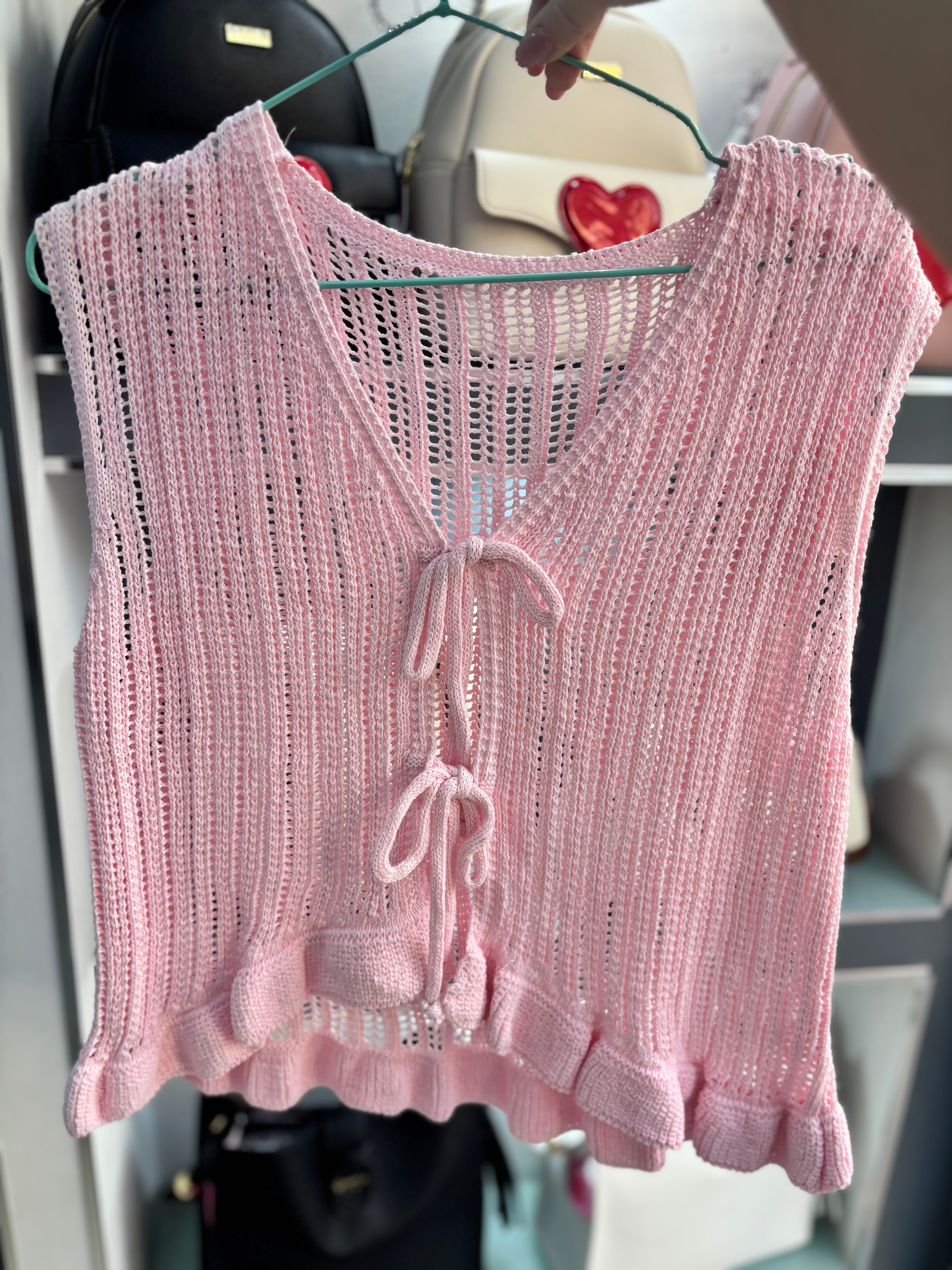 Gilet rosa