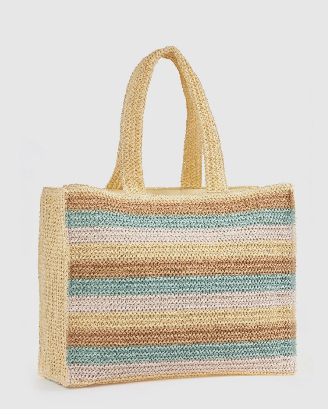 Borsa da mare multicolour                 Verde
