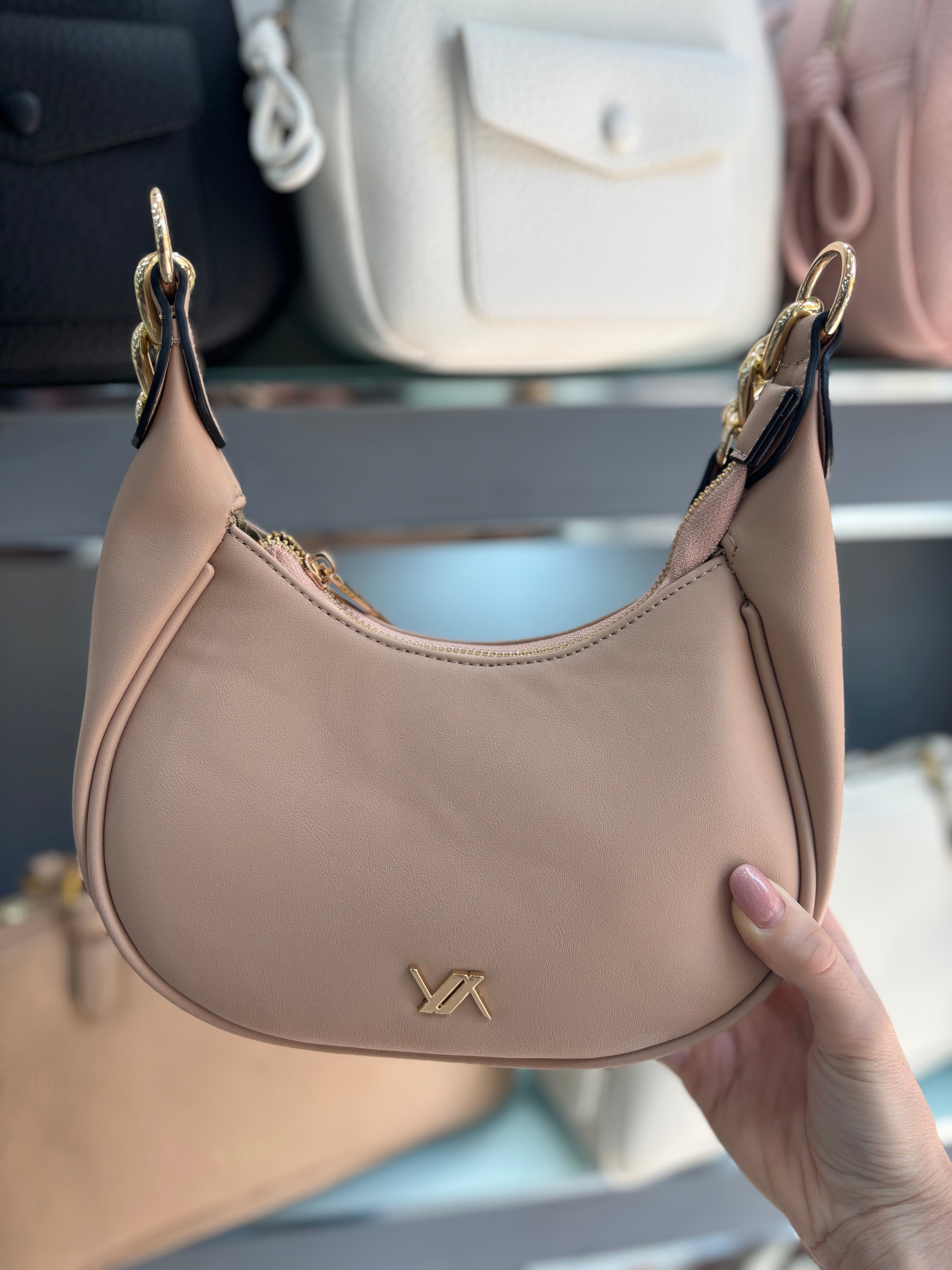 Borsa a spalla beige                            Verde