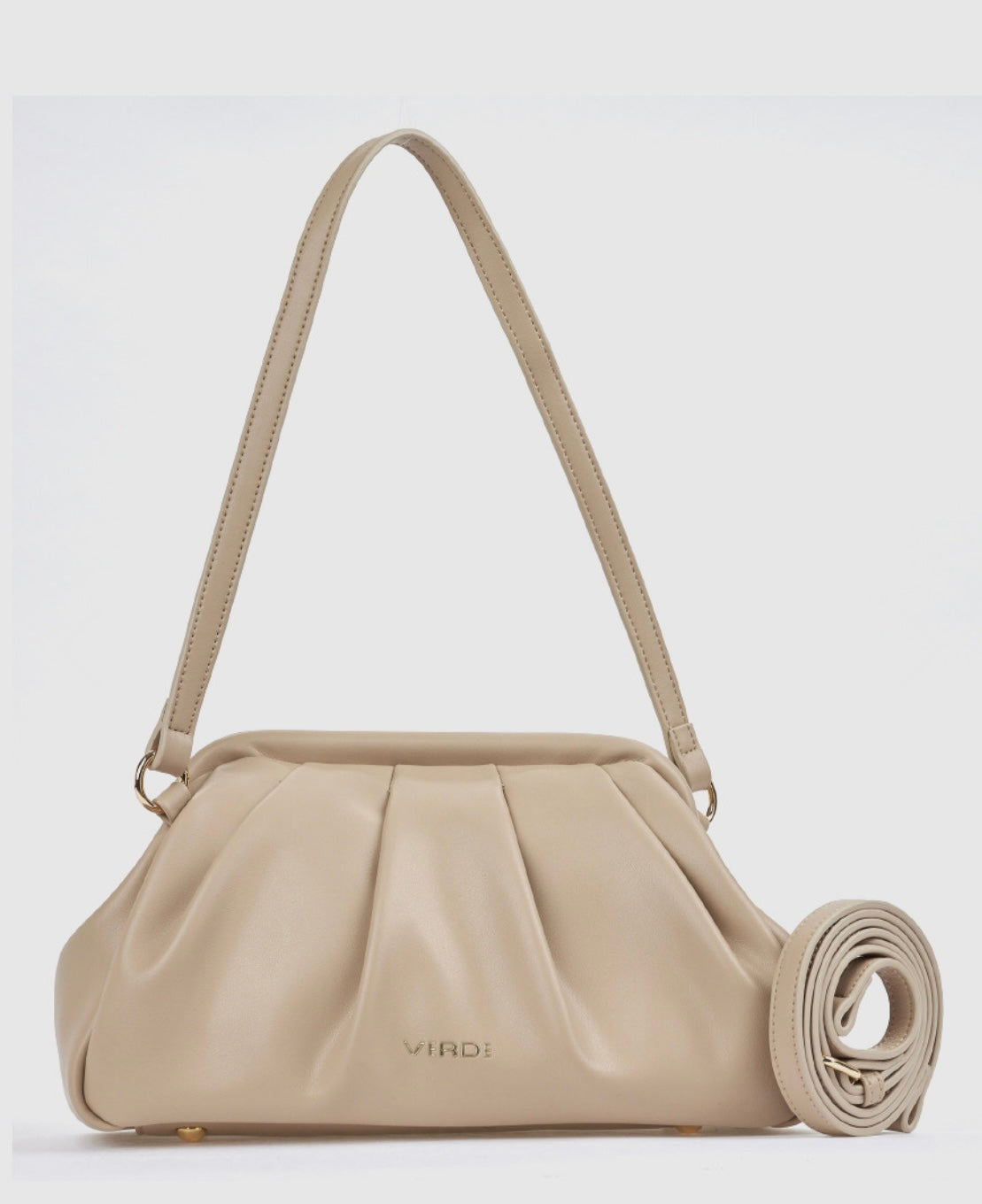 Borsa a spalla beige                            Verde