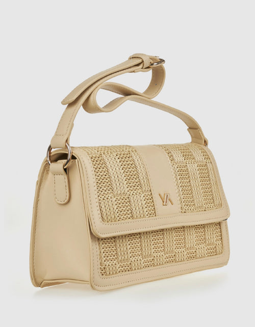 Borsa a spalla beige                            Verde