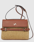 Borsa a tracolla camel                        Verde