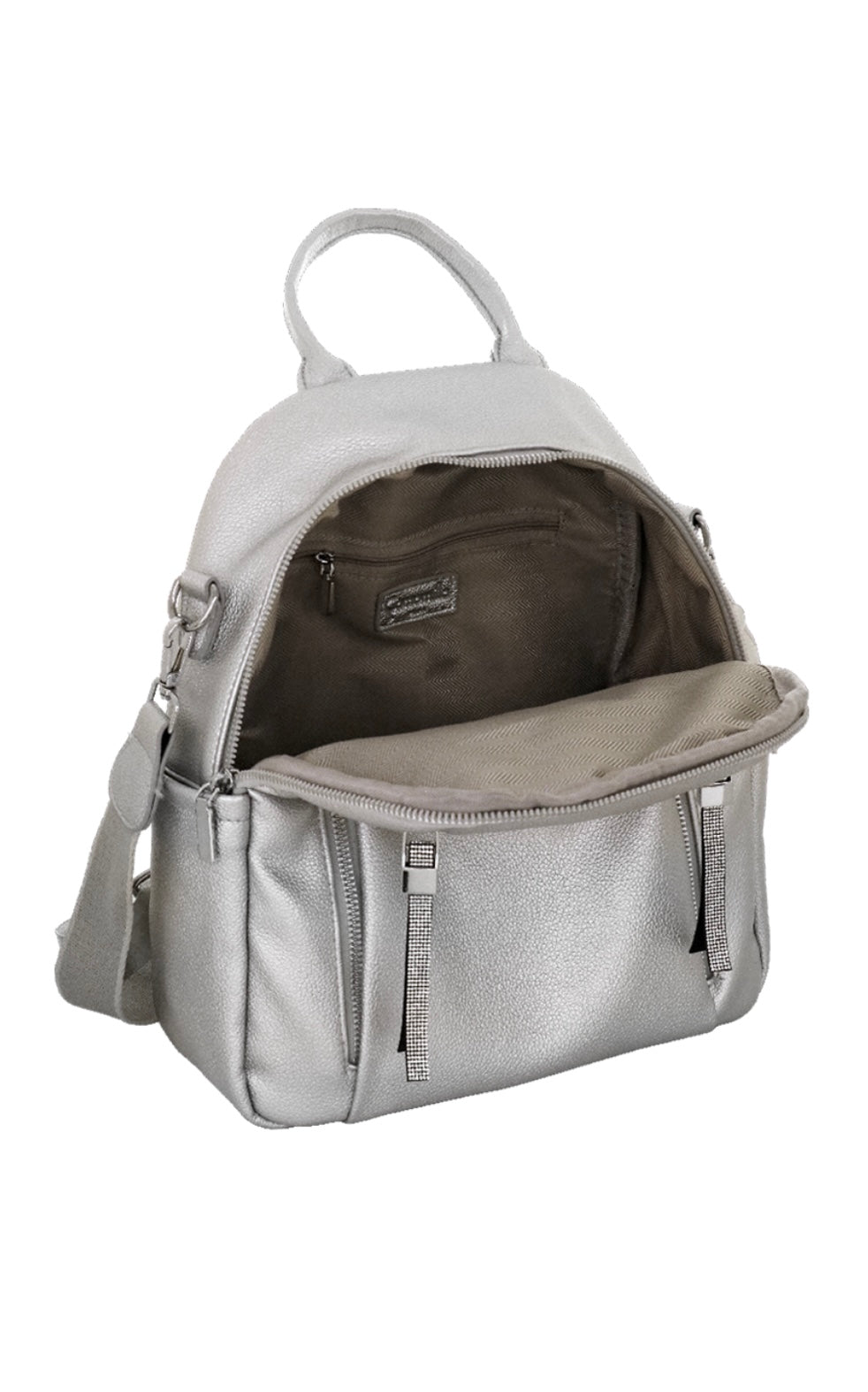 ZAINO CASUAL FRIZZY ARGENTO    Camomilla milano