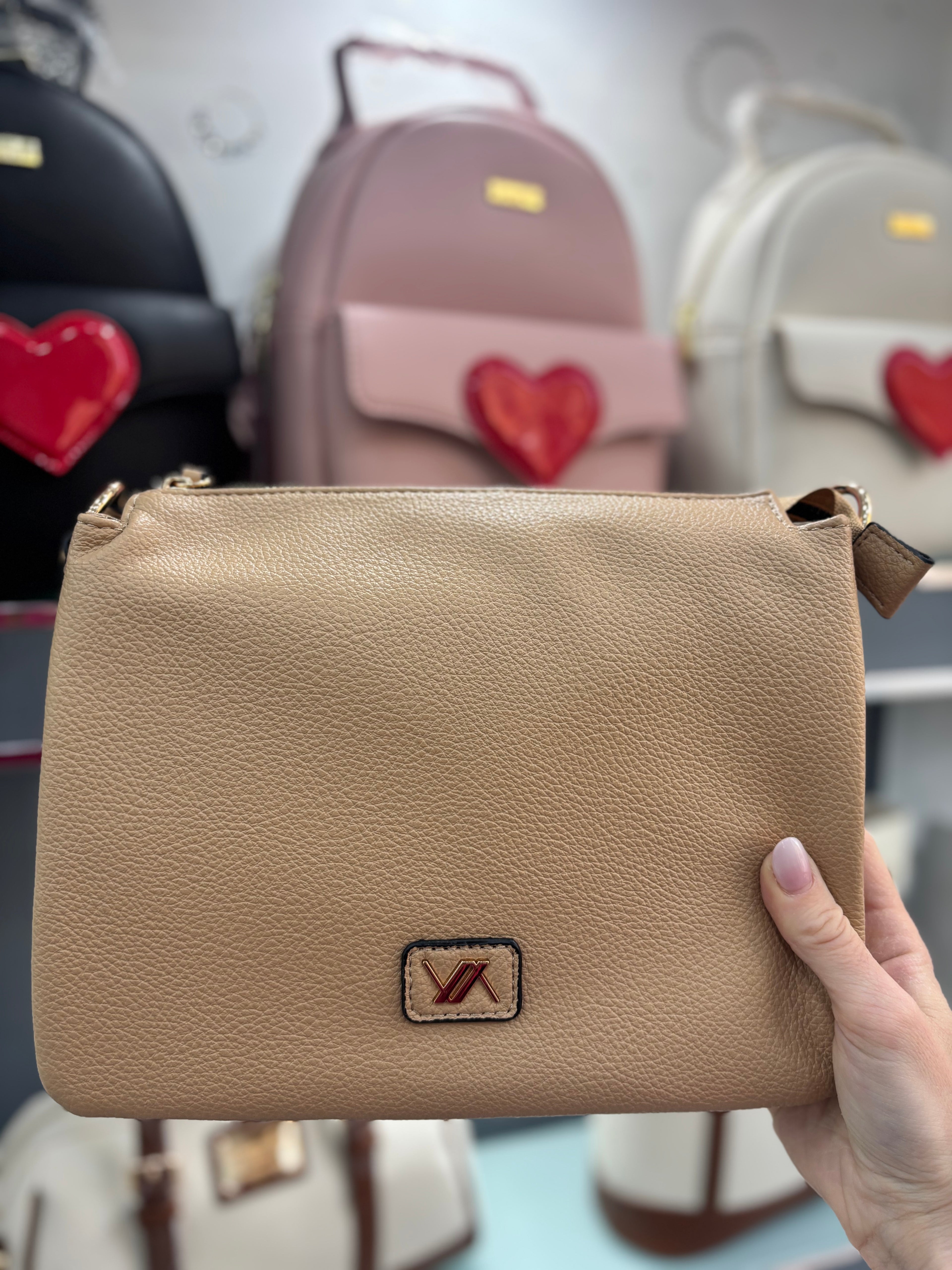 Borsa a tracolla beige                        Verde