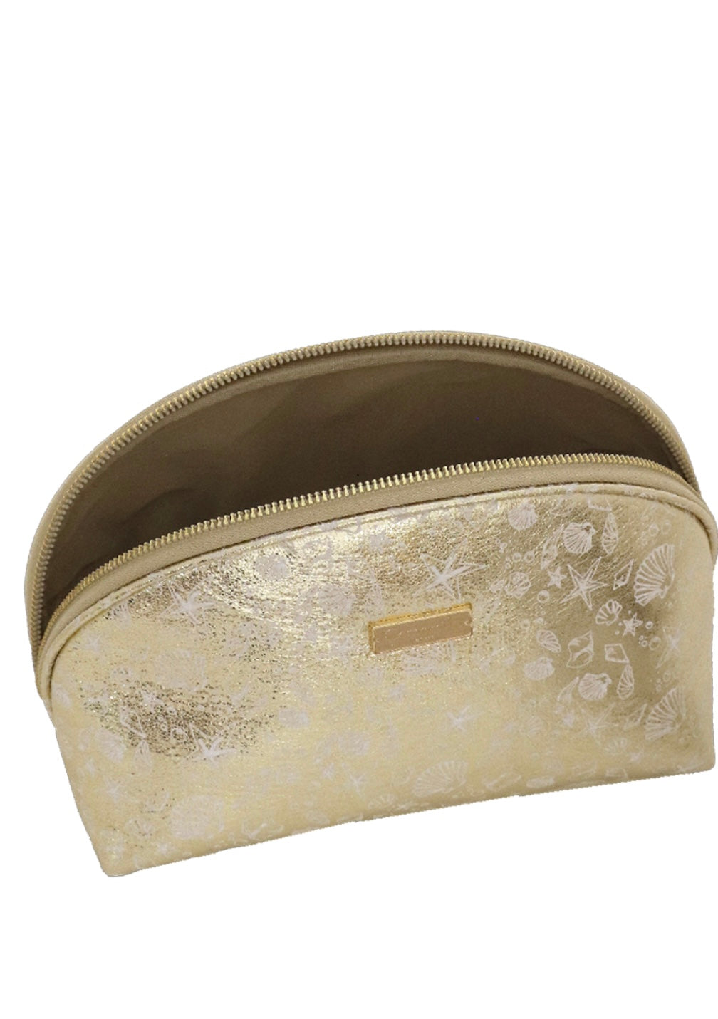 POUCH L SHELL SHINE ORO            Camomilla milano
