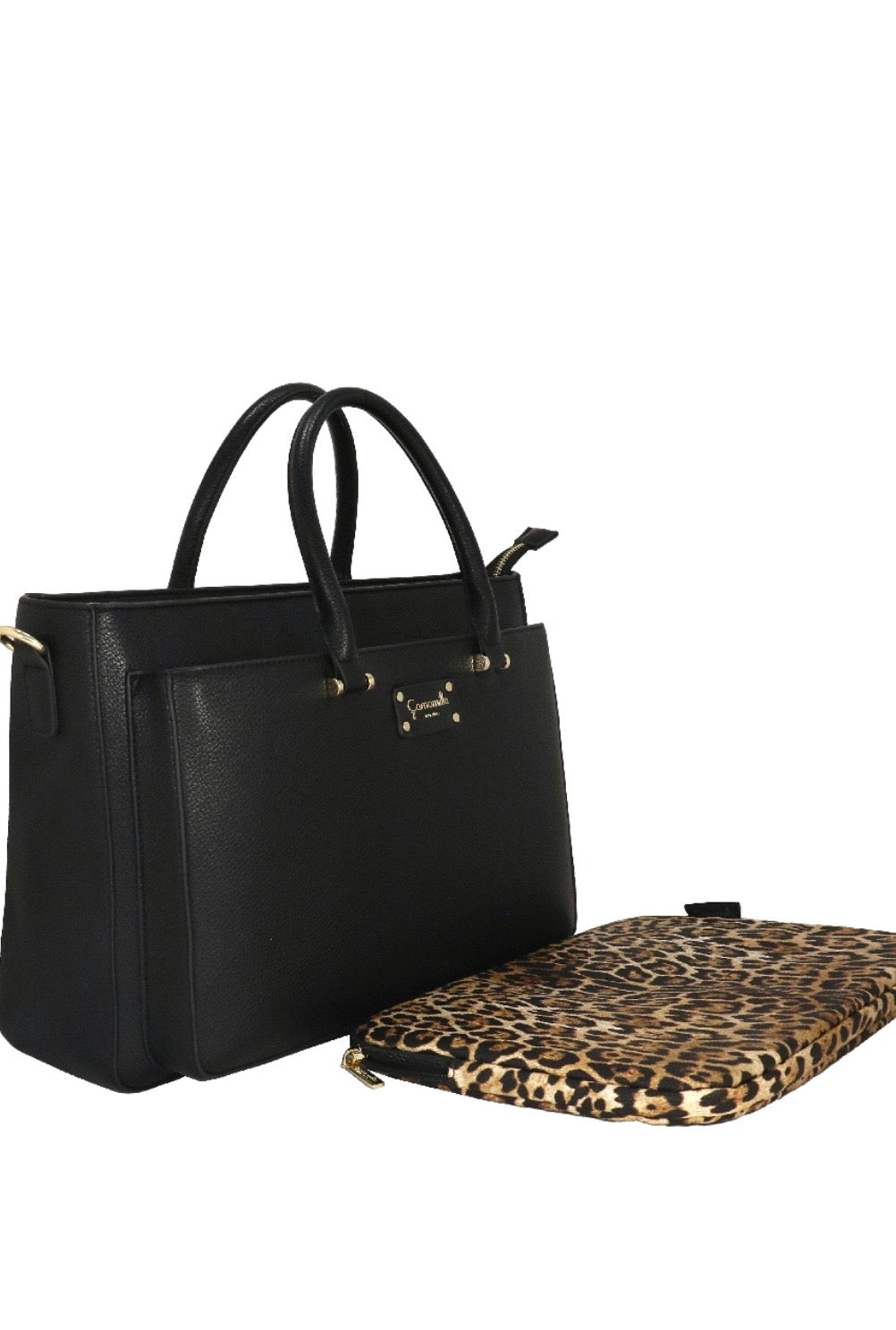 BORSA A MANO CON PORTA PC NICE OFFICE NERO                             Camomilla Milano