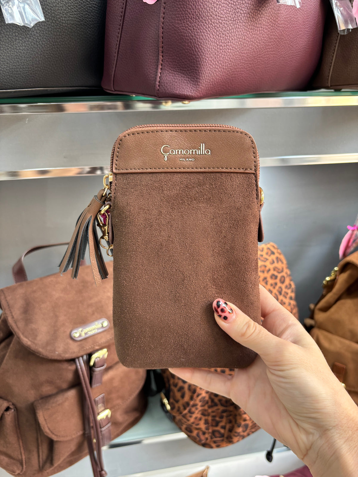 PORTACELLULARE SMALL MARRONE                                           Camomilla Milano