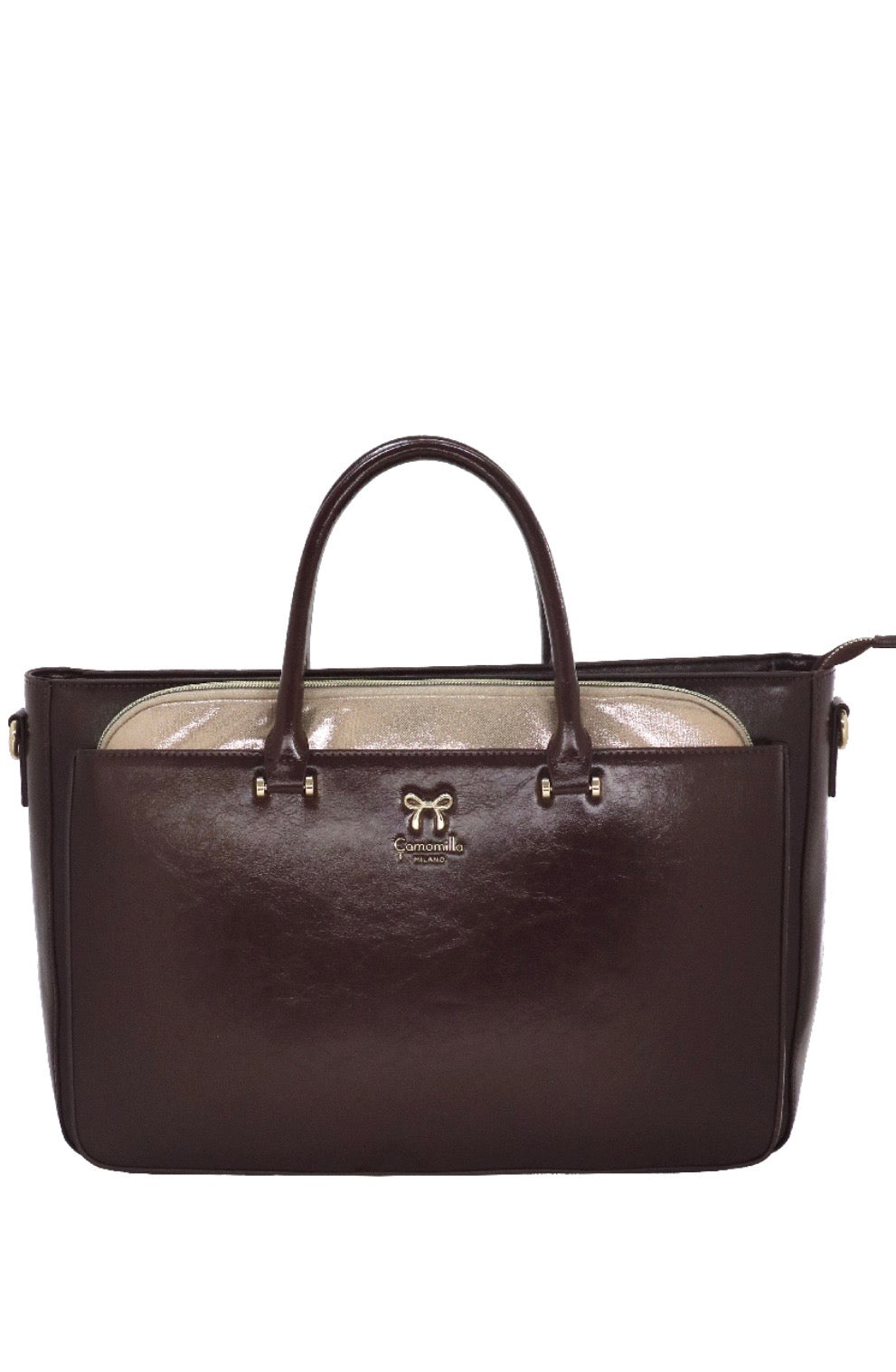 BORSA A MANO CON PORTA PC NICE OFFICE BURGUNDY                  Camomilla Milano