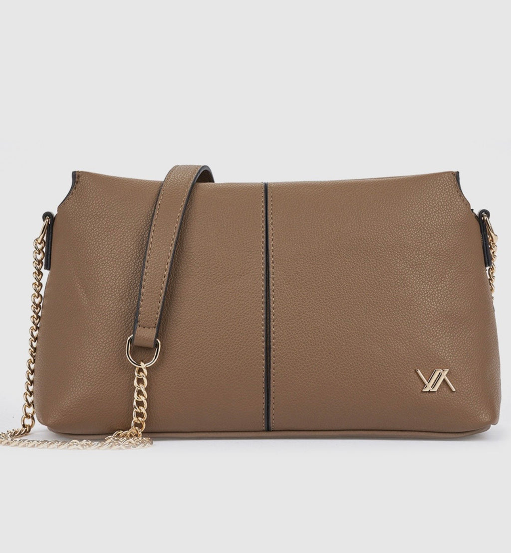 Borsa a tracolla taupe                         Verde