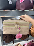 BEAUTY CASE M DOPPIA ZIP BEIGE                                                  Camomilla Milano
