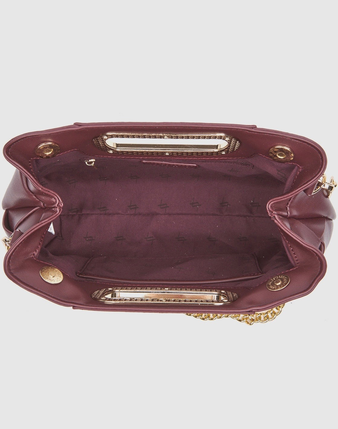 Borsa a mano con tracolla bordeaux                                             Verde