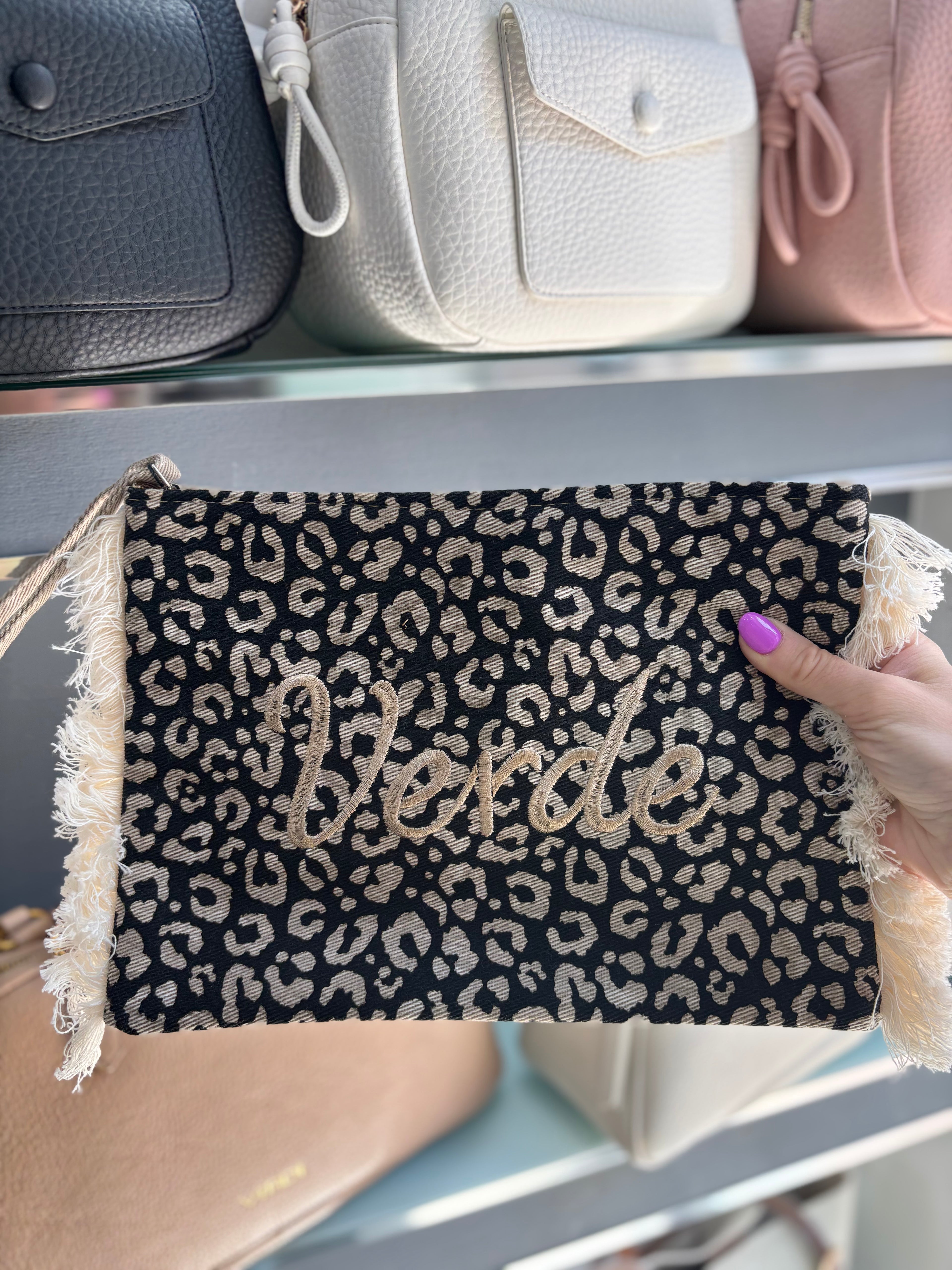 Busta mare animal print black         Verde