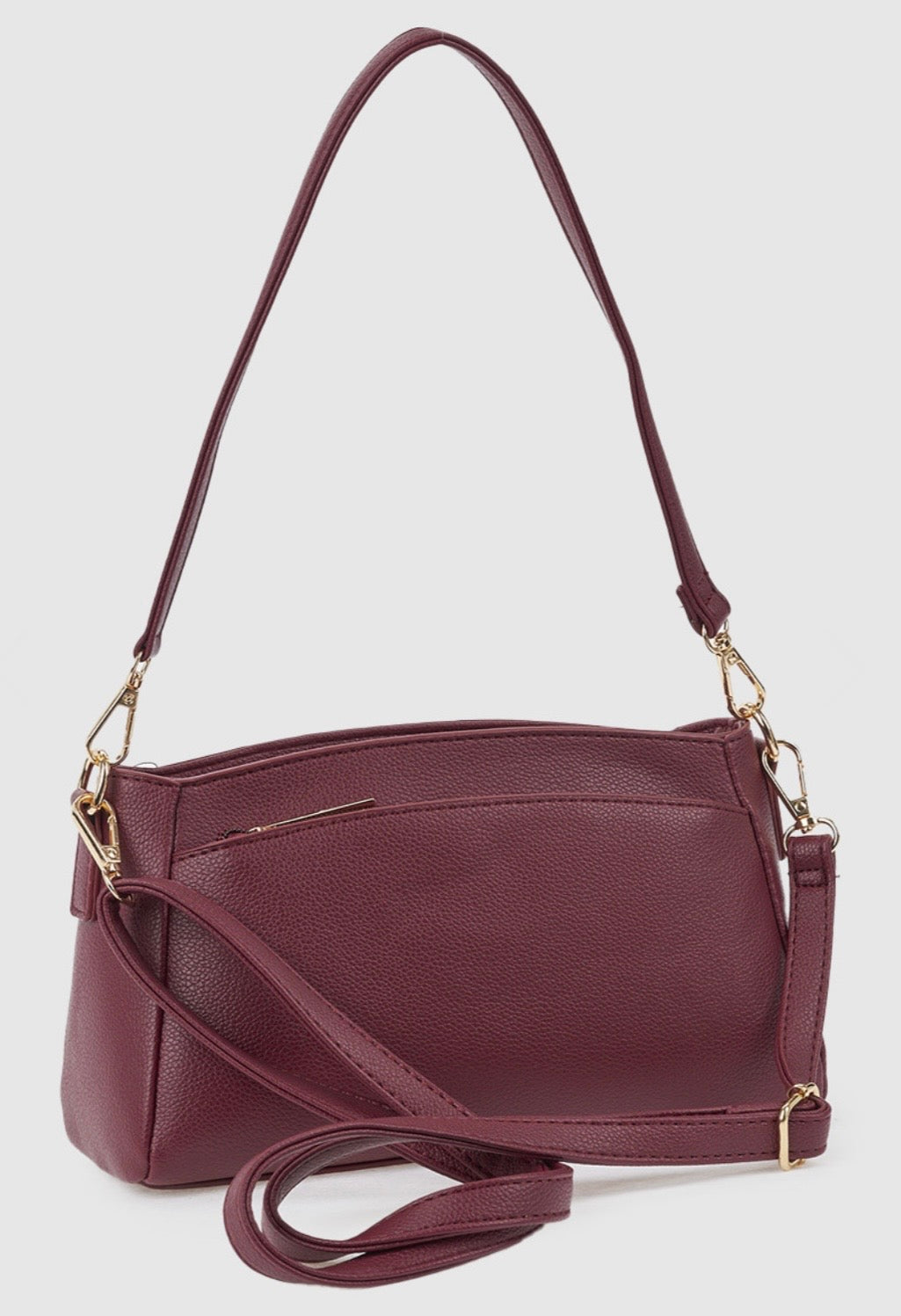 Borsa a tracolla bordeaux                              Verde