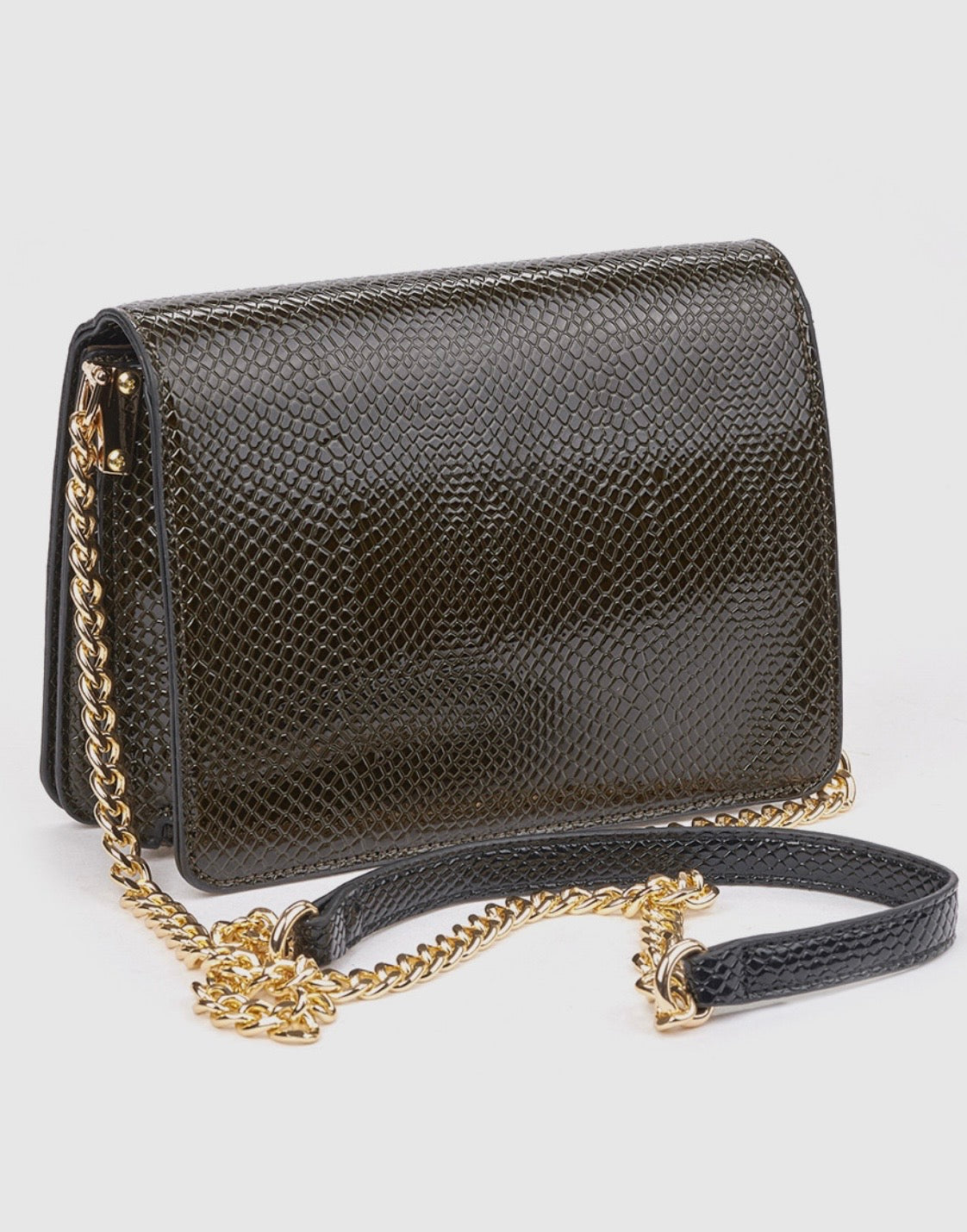 Borsa a tracolla khaki                          Verde