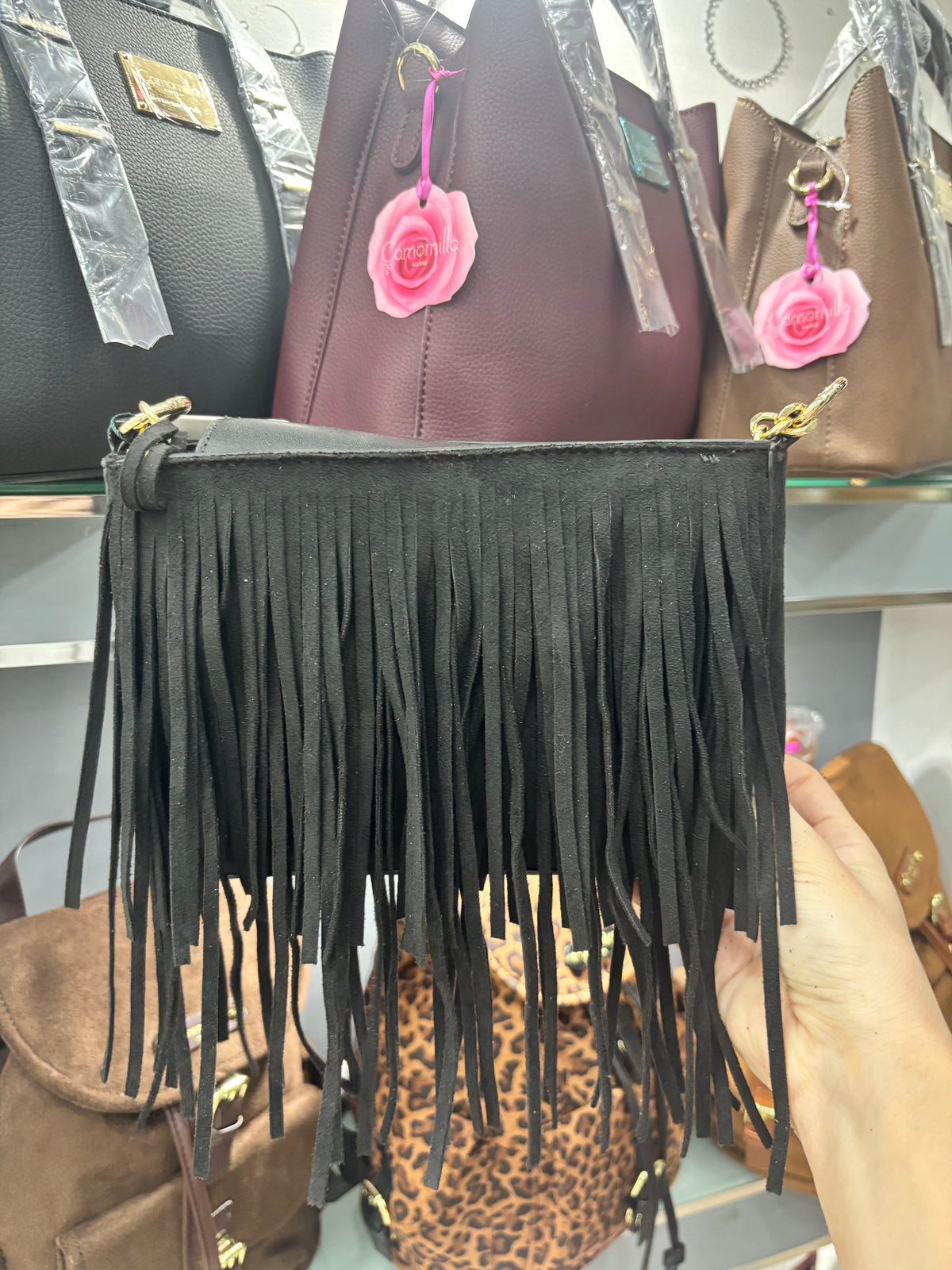 Borsa a tracolla black                         Verde