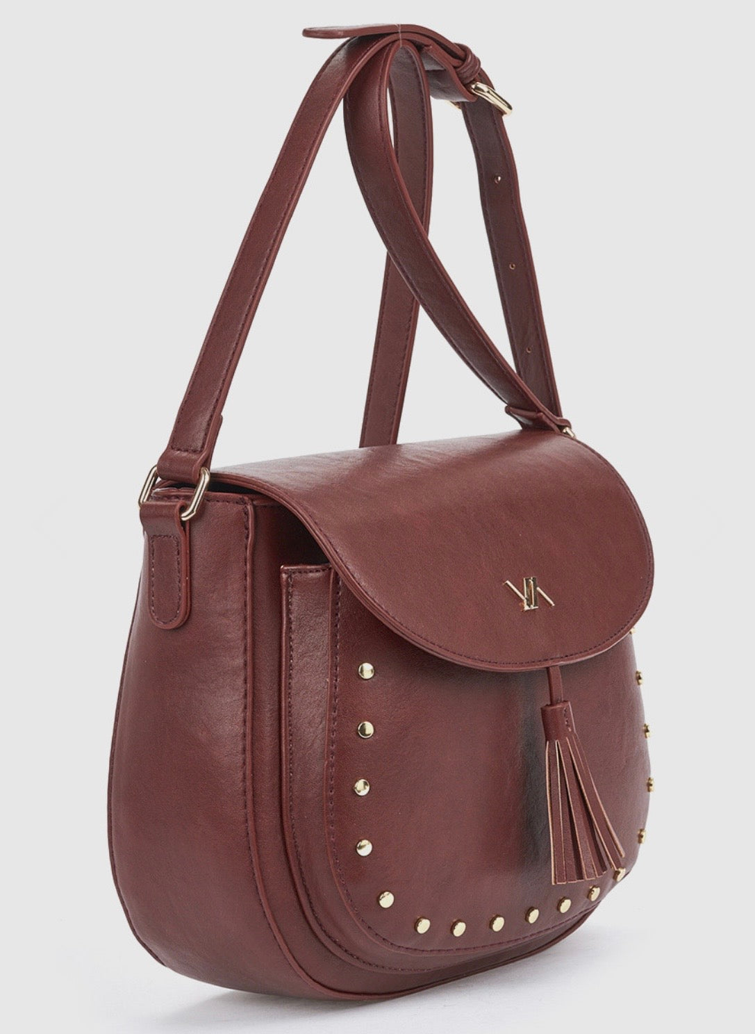 Borsa a tracolla bordeaux                   Verde