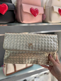 Borsa a tracolla gold                       Verde