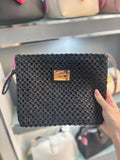 BUSTA PIATTA M CROCHET NERO     Camomilla milano