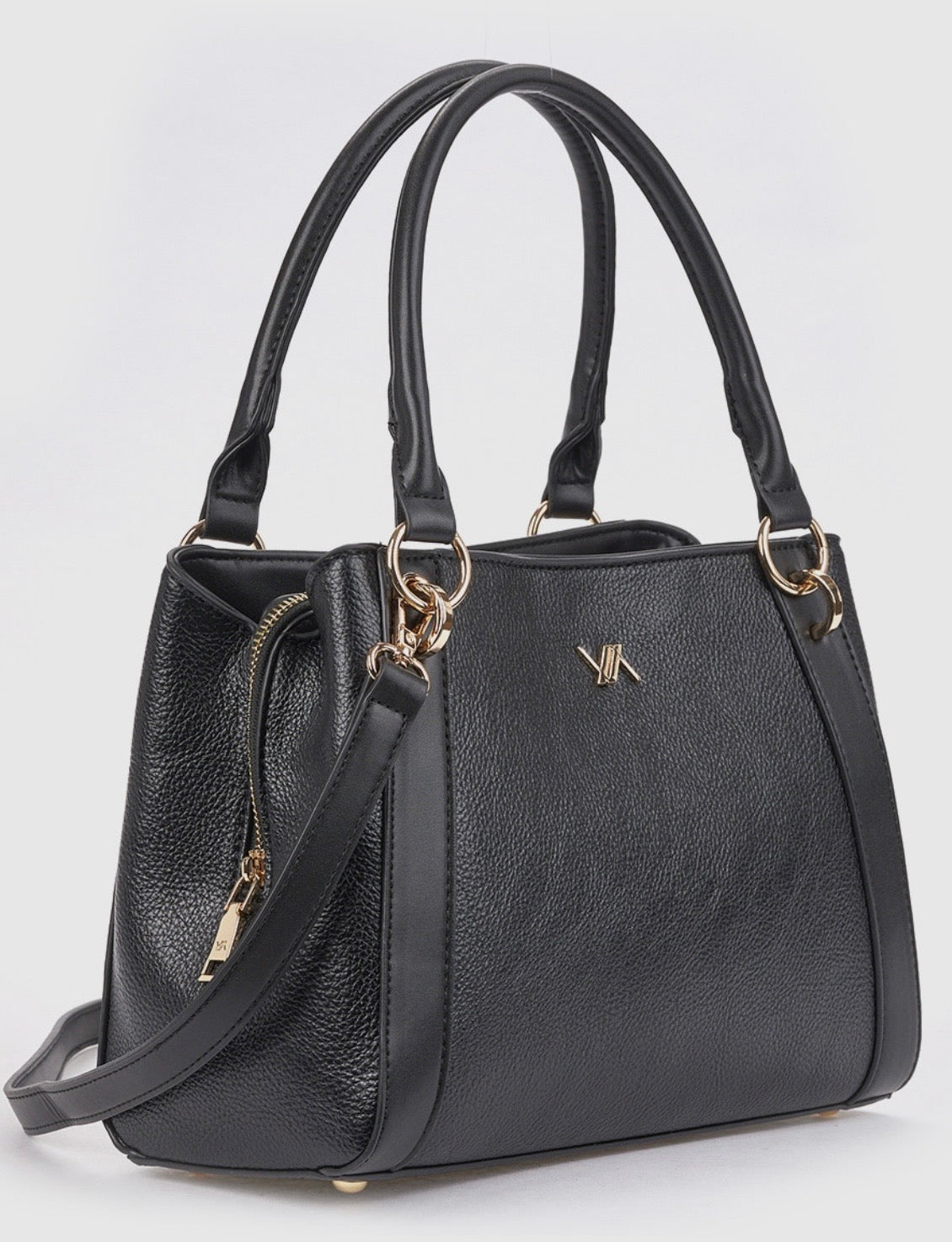 Borsa a mano con tracolla black        Verde